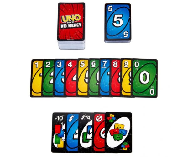 UNO No Mercy: Nincs kegyelem kártyajáték - Mattel