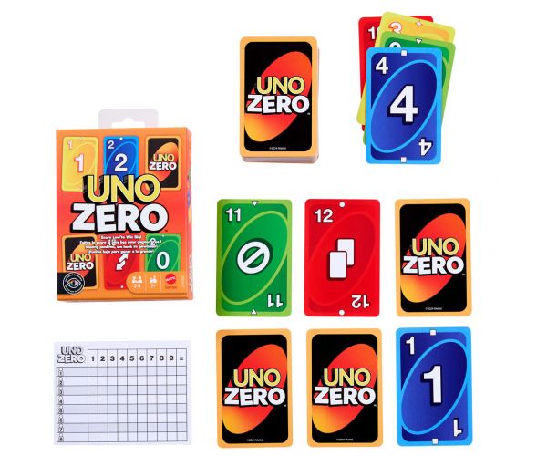 UNO Zero kártyajáték - Mattel