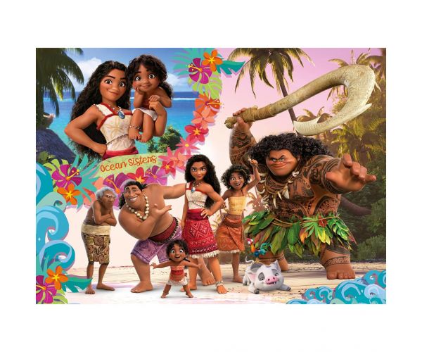 Vaiana 2 2 az 1-ben 48db-os puzzle és színező 35x25cm - Lisciani