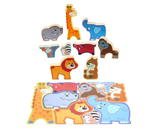 Playgo: Vadállatok formapuzzle