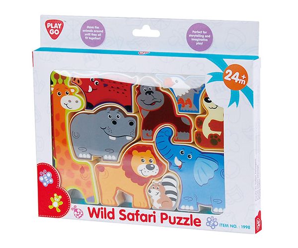 Playgo: Vadállatok formapuzzle