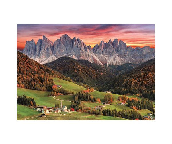 Val Di Funes, Olaszország HQC puzzle 2000db-os - Clementoni