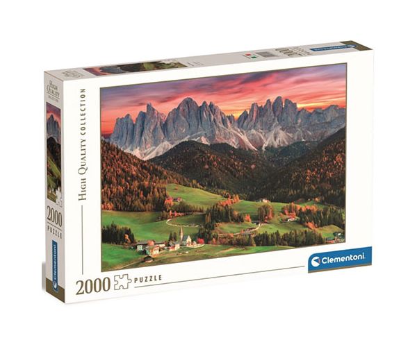 Val Di Funes, Olaszország HQC puzzle 2000db-os - Clementoni