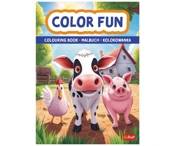 Vidám farm állatok kifestőkönyv - Trefl