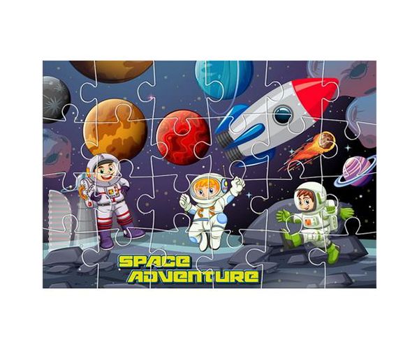 Világűr puzzle 24db-os és három színezhető poszter