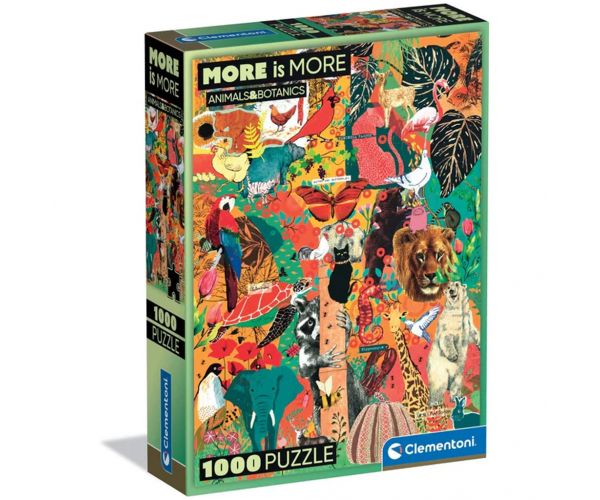 More is More: Állatok és botanikai csodák HQC 1000db-os puzzle - Clementoni