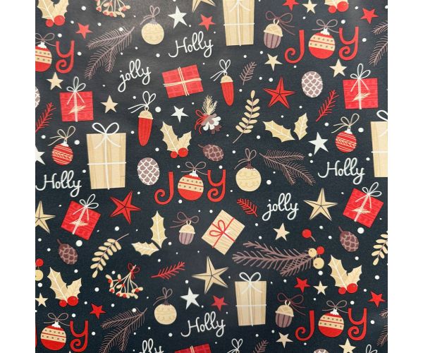 Holly Christmas csomagolópapír 200x70cm