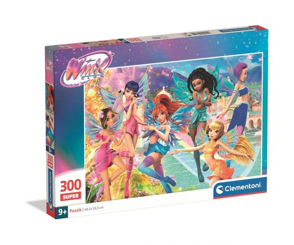 Winx Club tündérei 300 db-os Super Puzzle - Clementoni
