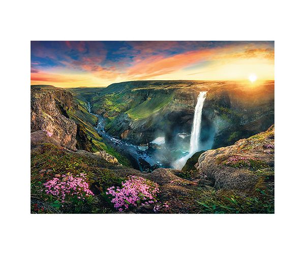 Haifoss vízesés, Izland puzzle 2000db-os - Trefl
