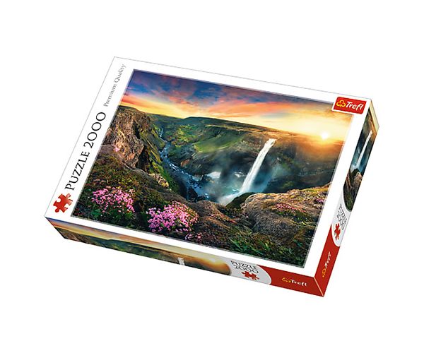 Haifoss vízesés, Izland puzzle 2000db-os - Trefl