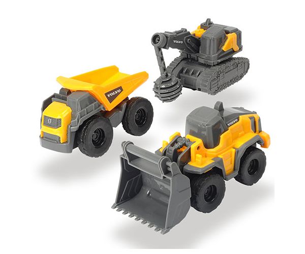 Volvo munkagépek 3db-os szett kétféle változatban - Dickie Toys