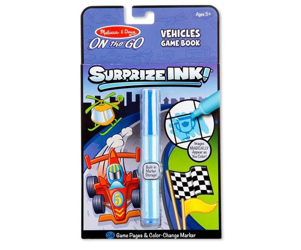 Járművek úti színezőfüzet varázstollal- Melissa&Doug