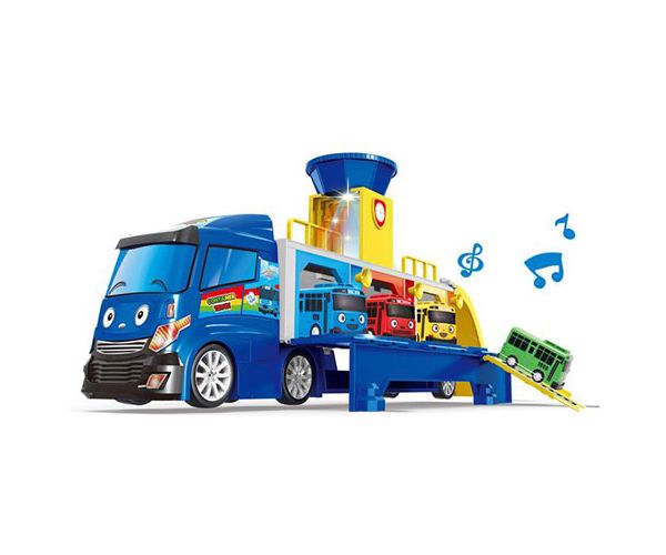 Autószállító busz játékszett hanggal