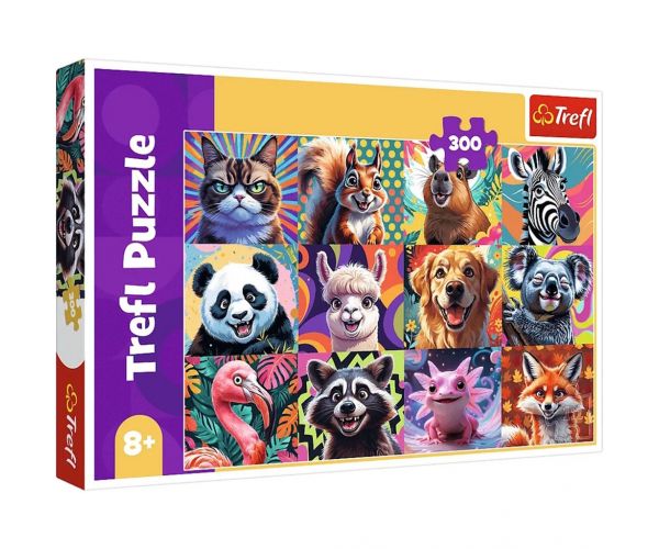 Vicces állatportrék 300db-os puzzle - Trefl