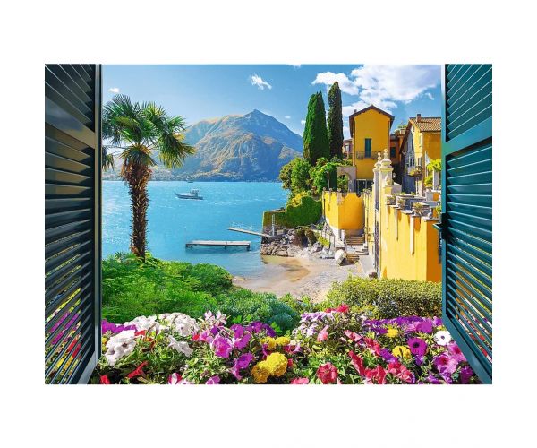 Kilátás a Comói-tóra 1000db-os puzzle - Trefl
