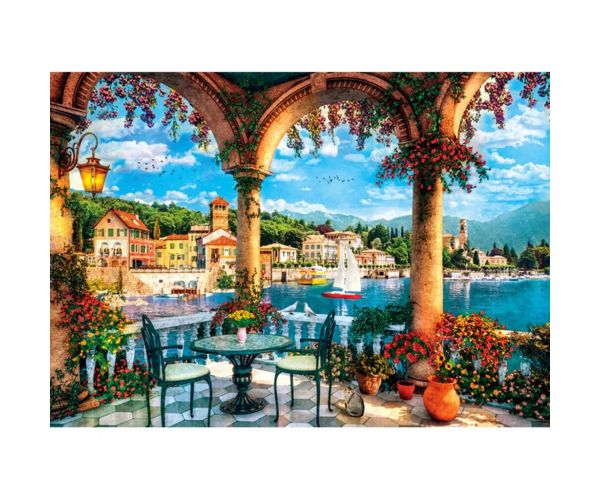 Kilátás a Comó-i tóra 1000db-os HQC puzzle - Clementoni