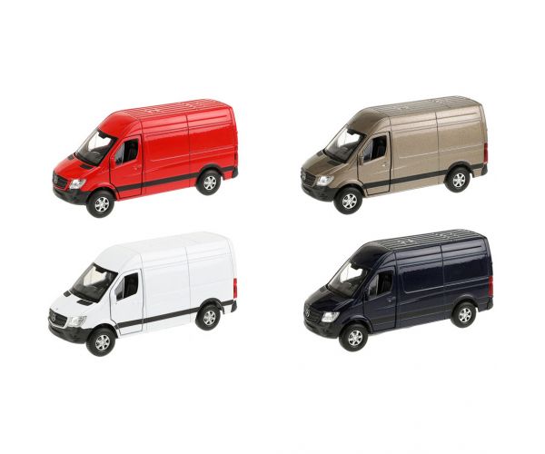 Welly: Mercedes-Benz Sprinter fém kisautó modell többféle változatban 11cm