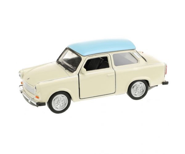 Welly: Trabant 601 fém kisautó modell többféle változatban 11cm