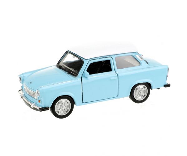 Welly: Trabant 601 fém kisautó modell többféle változatban 11cm