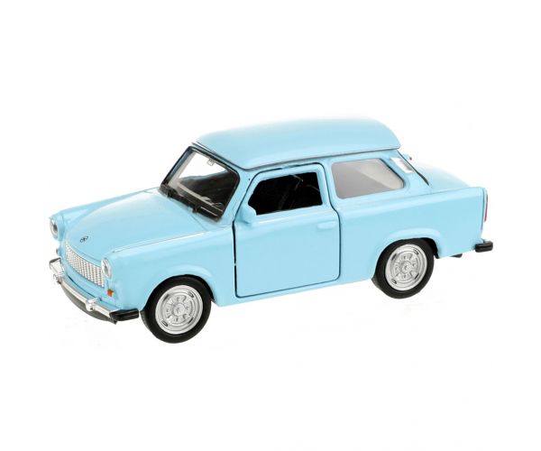 Welly: Trabant 601 fém kisautó modell többféle változatban 11cm