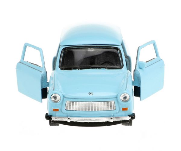 Welly: Trabant 601 fém kisautó modell többféle változatban 11cm