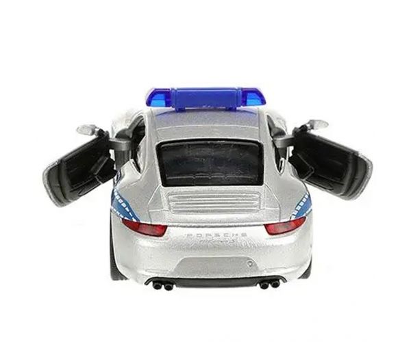 Welly: Porsche 911 rendőrségi fém kisautó modell 11cm