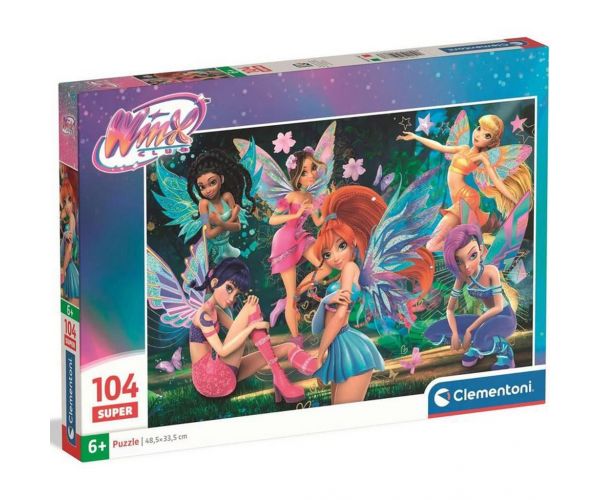 Winx Club tündérei 104 db-os Super Puzzle - Clementoni