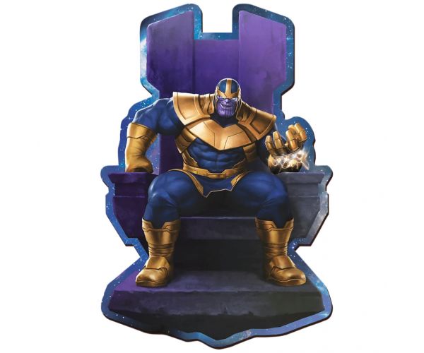 Wood Craft: Marvel Bosszúállók - Thanos a trónon 160 db-os prémium fa puzzle - Trefl