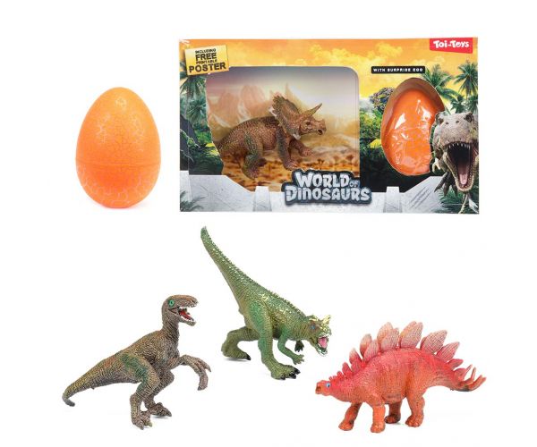 World of Dinosaurs Dinoszaurusz figura meglepetés tojással