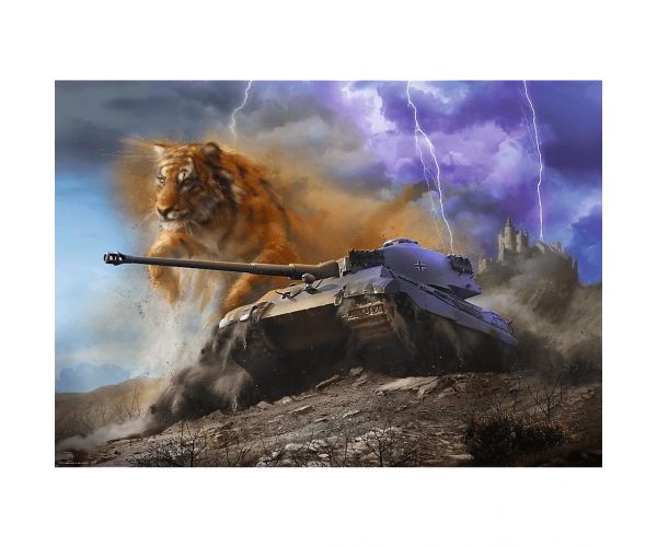 World of Tanks Tigris II 1000db-os Prémium plus quality puzzle - Trefl