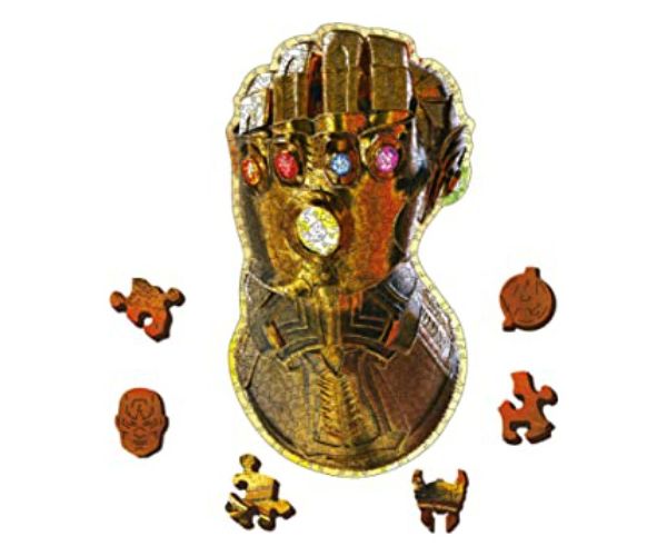 Wood Craft: Bosszúállók végtelen kesztyű 500+5db-os prémium fa puzzle - Trefl