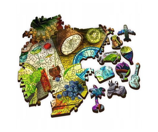 Wood Craft: Színes koktélok fa puzzle 500+1db-os - Trefl