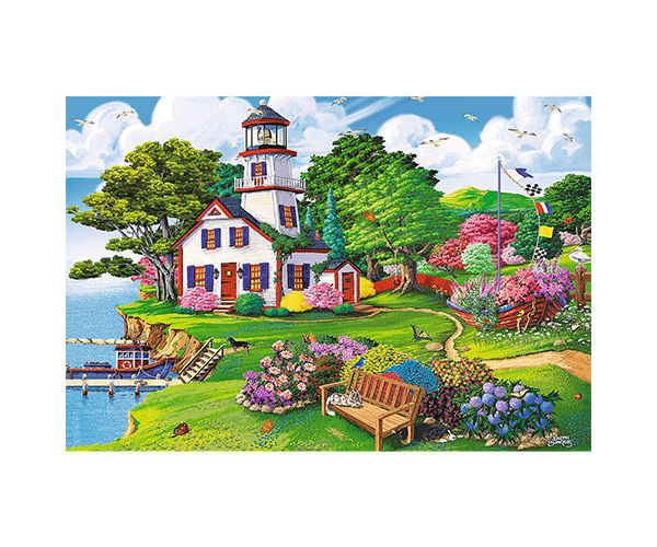 Wood Craft: Nyári kikötő fa puzzle 500+1db-os - Trefl