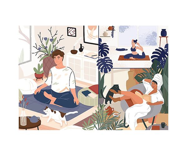 Yoga, Cats, Coffee Szellemi béke 1000 db-os UFT puzzle - Trefl
