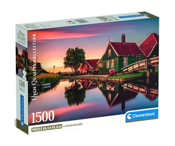 Zaanse Schans HQC 1500 darabos puzzle - Clementoni