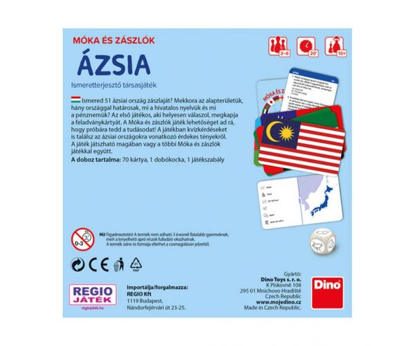 Móka és zászlók - Ázsia társasjáték