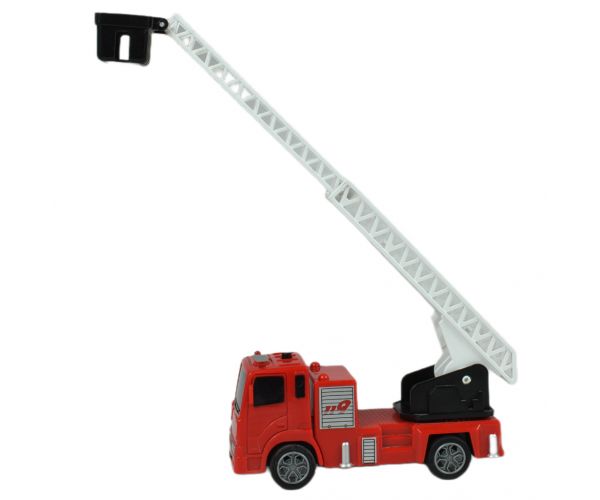 Rescue Vehicle: Hátrahúzható létrás tűzoltóautó 13cm