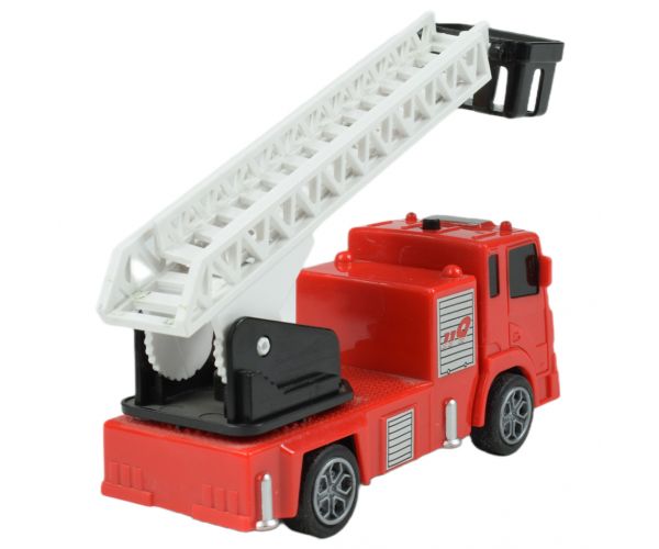 Rescue Vehicle: Hátrahúzható létrás tűzoltóautó 13cm