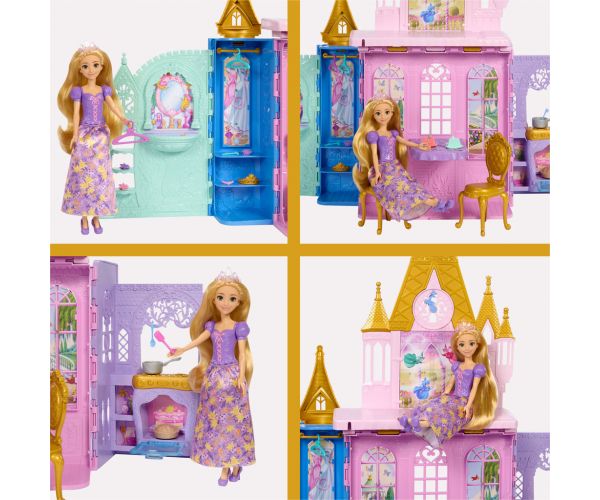 Disney Hercegnők Kastély Aranyhaj Babával - Mattel