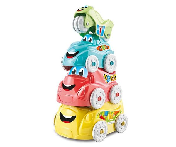 Mókás járművek rakosgatós ügyességi bébijáték - Clementoni baby