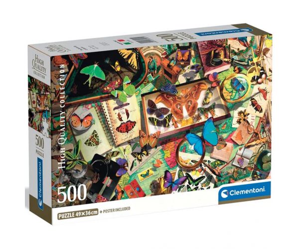 A lepkegyűjtő 500db-os HQC kompakt puzzle - Clementoni