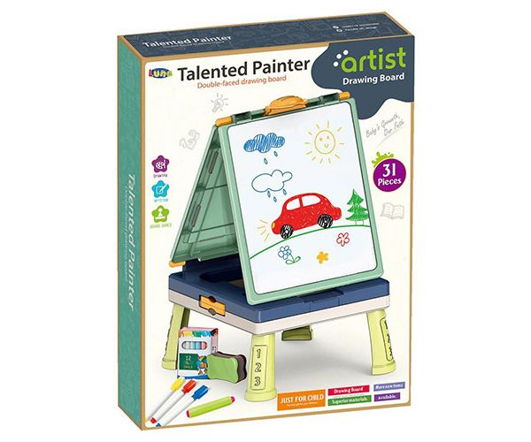 Zöld kétoldalú rajztábla szett 31db-os