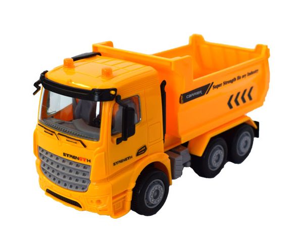 Sárga billencs teherautó 17cm