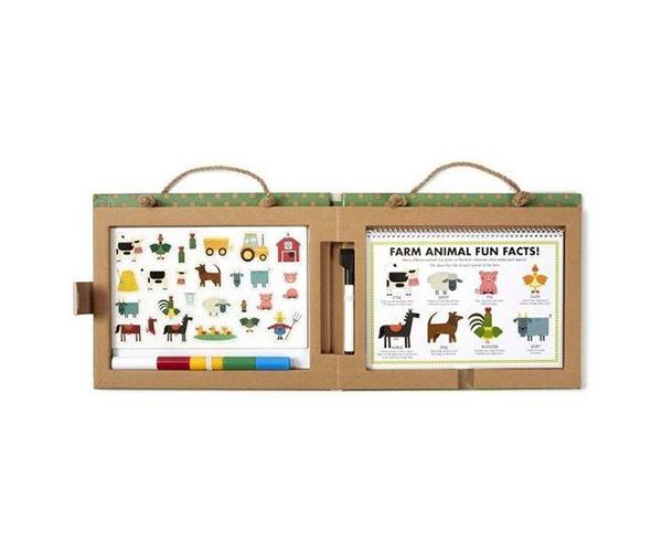 Letörölhető rajzoló és mágneses farm játékkészlet - Melissa & Doug