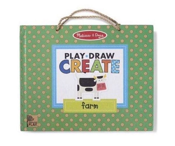 Letörölhető rajzoló és mágneses farm játékkészlet - Melissa & Doug