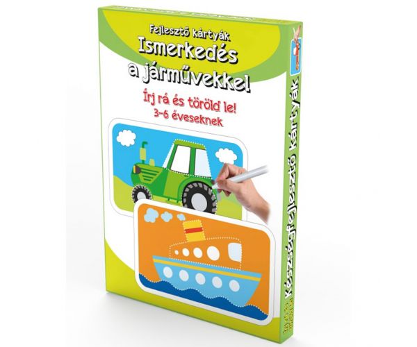 Ismerkedés a járművekkel – Fejlesztő kártyák 3-6 éveseknek