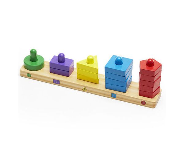 Formarendezeő toronyépítő fa készségfejlesztő - Melissa & Doug