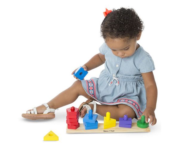 Formarendezeő toronyépítő fa készségfejlesztő - Melissa & Doug