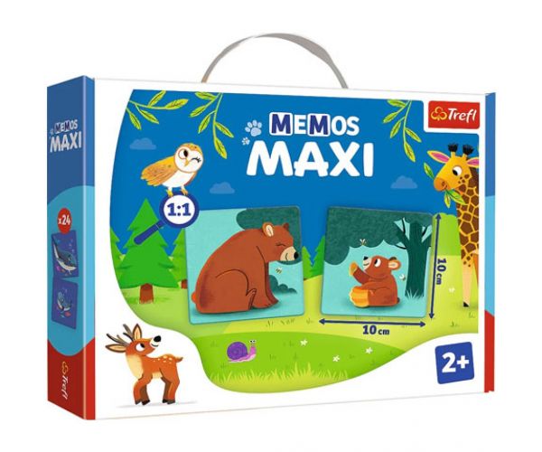 Állatok Maxi memória játék 24db-os - Trefl