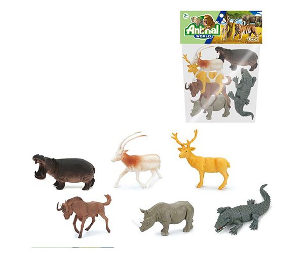 A világ állatai 6db-os figuraszett 12cm